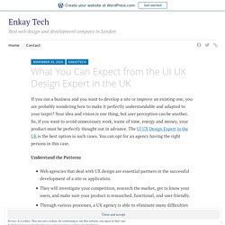 What You Can Expect from the UI UX Design Expert in the UK – Enkay Tech