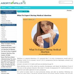 What To Expect During Medical Abortion