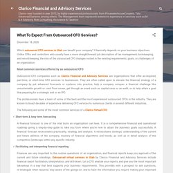 What To Expect From Outsourced CFO Services?