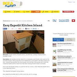 Easy Expedit Kitchen Island - IKEA Hackers