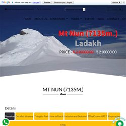 Mt Nun Peak Expedition in 2021