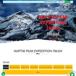 Nuptse Peak Expedition 2021