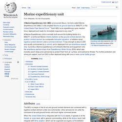 Marine expeditionary unit