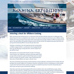Expeditions - Selecting A Boat for Offshore Cruising
