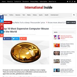 List of Most Expensive Computer Mouse