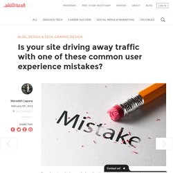 Top user experience web design mistakes on web sites