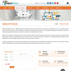 User Experience and User Interface Mobile App Design Services - Digital Atrium