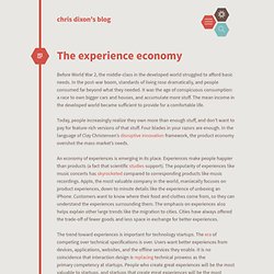 The experience economy