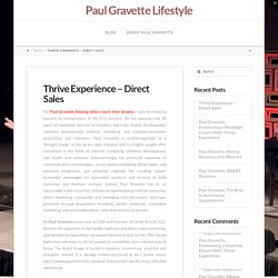 Thrive Experience – Direct Sales