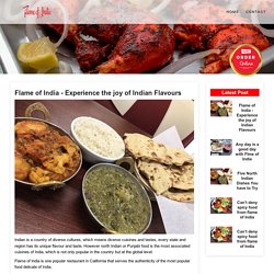 Flame of India - Experience the joy of Indian Flavours