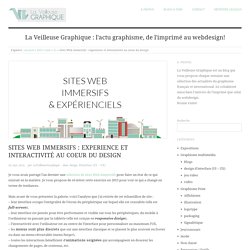 Sites Web immersifs : experience et interactivité au coeur du design