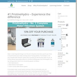 Experience PristineHydro Water Revival Travel System