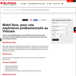 Mobil’Asie, pour une expérience professionnelle au Vietnam