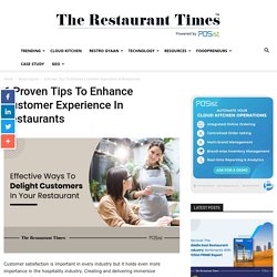 6 Proven Tips To Enhance Customer Experience In Restaurants