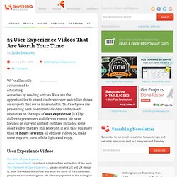 25 User Experience Videos That Are Worth Your Time - Smashing Magazine