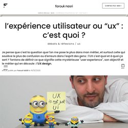 Expérience utilisateur & UX Design : c'est quoi ? - Définition UX