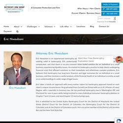 Hire Experienced Bankrutcy Attorney Eric Nwaubani