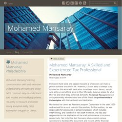 Mohamed Mansaray: A Skilled and Experienced Tax Professional