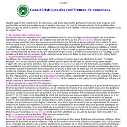 Expériences participatives 1 à 3 - Conférences de consensus