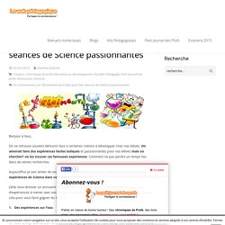 100 expériences à faire pour des séances de Science passionnantes