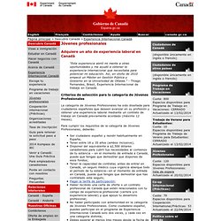 Visa temporal de trabajo para obtener experiencia laboral en Canadá para españoles que tengan entre 18 y 35 años