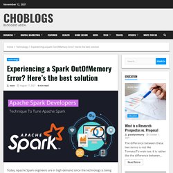 How To Troubleshoot Errors Using Apache Spark Technology?