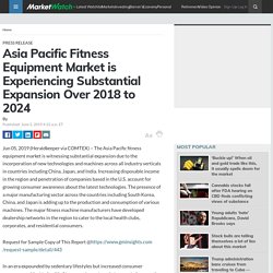 Asia Pacific Fitness Equipment Market is Experiencing Substantial Expansion Over 2018 to 2024