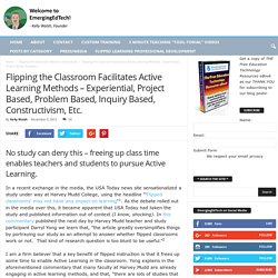 Flipping the Classroom Facilitates Active Learning Methods