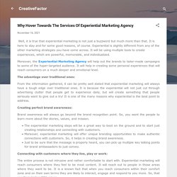 Why Hover Towards The Services Of Experiential Marketing Agency