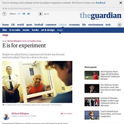 E is for experiment