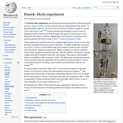 Franck–Hertz experiment