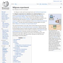 Milgram experiment