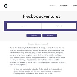 Chris Wright - Experiment: Flexbox Adventures