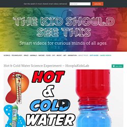 Hot & Cold Water Science Experiment – HooplaKidzLab