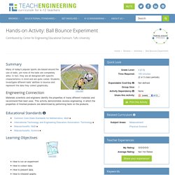 Ball Bounce Experiment