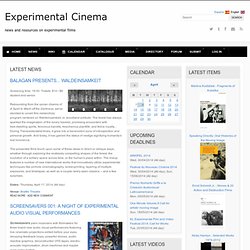 Experimental Cinema - Home