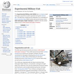 Experimental Military Unit