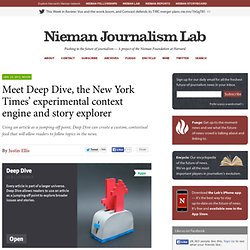 Meet Deep Dive, the New York Times’ experimental context engine and story explorer