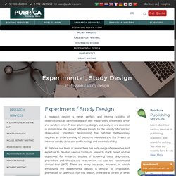 Experimental Study Design Service For Research Paper
