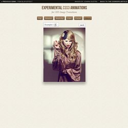 Experimental CSS3 Animations for Image Transitions
