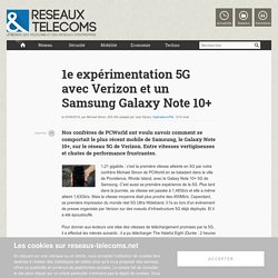 Test 5G Verizon avec le Samsung Note 10+