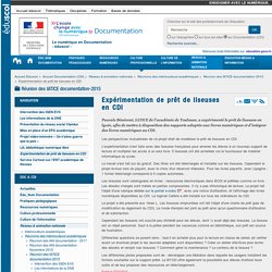 Expérimentation de prêt de liseuses en CDI