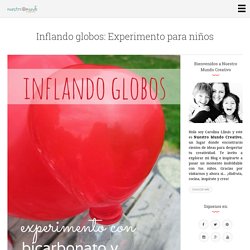 Inflando globos: Experimento para niños