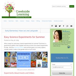 Easy Science Experiments for Summer