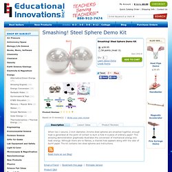 Smashing! Steel Sphere Demo Kit at Educational Innovations