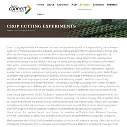 Crop Cutting Experiments