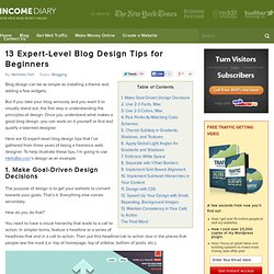 13 Expert-Level Blog Design Tips for Beginner Bloggers