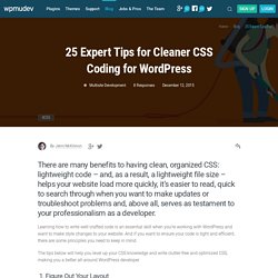 25 Expert Tips for Cleaner CSS Coding for WordPress