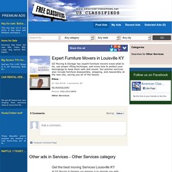 Expert Furniture Movers in Louisville KY