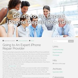 Going to An Expert iPhone Repair Provider